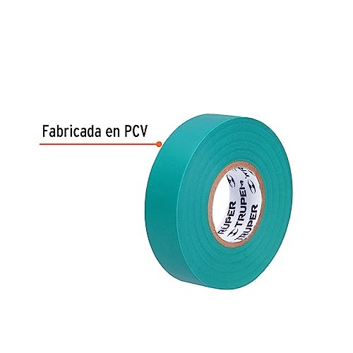 Huincha aisladora 19mm x 18mts verde M-33V Truper