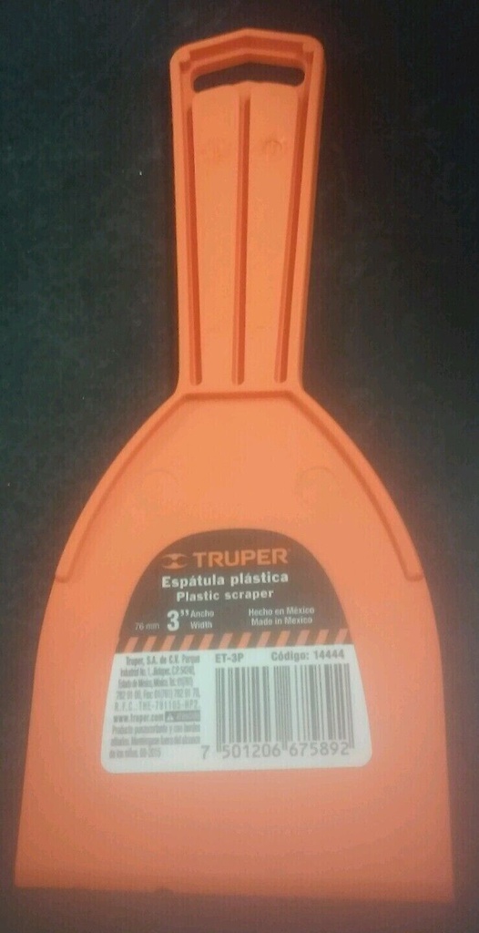 Espatula plastica 3´´ ET-3P Truper