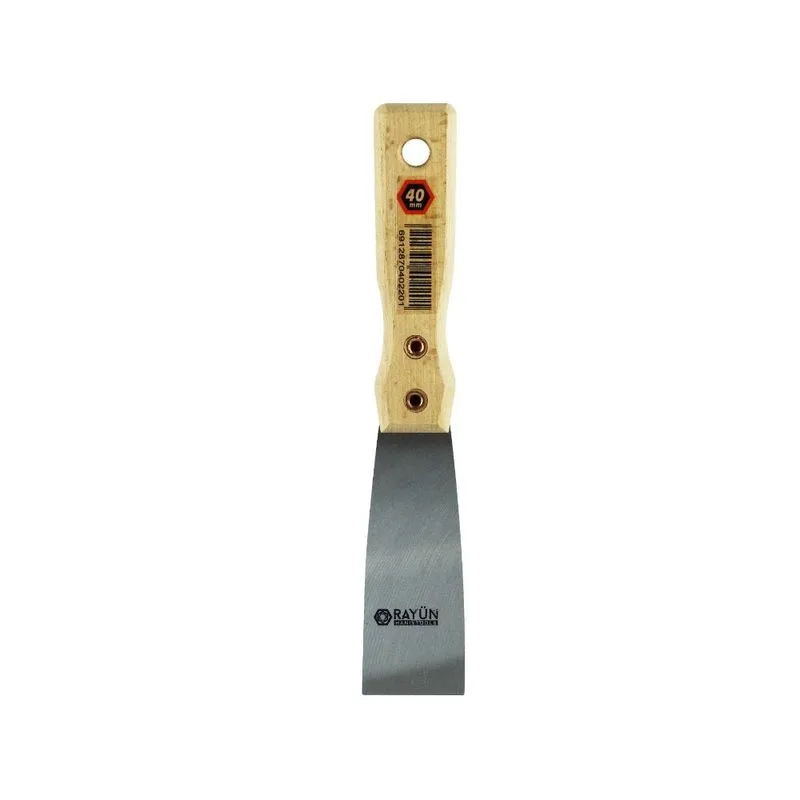 Espatula mango madera 60mm Rayun