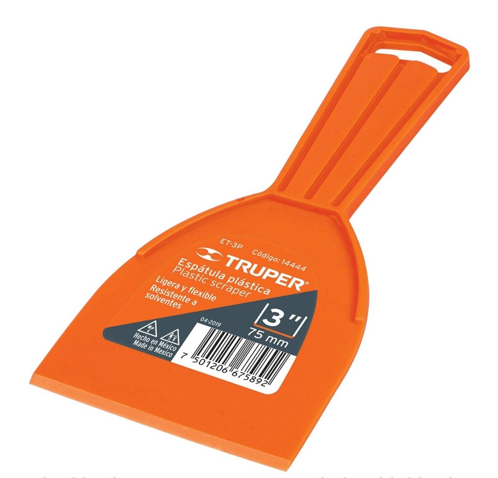 Espatula plastica 3´´ ET-3P Truper