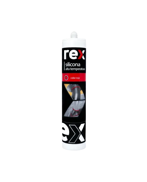 Silicona alta temperatura roja 300 mL Rex