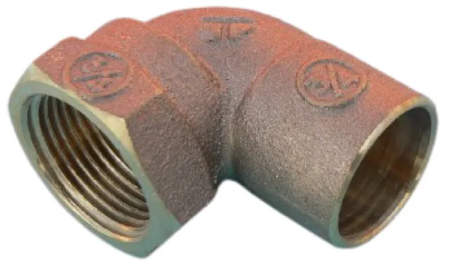 Codo bronce SO HI 1/2" x 3/4" Taumm