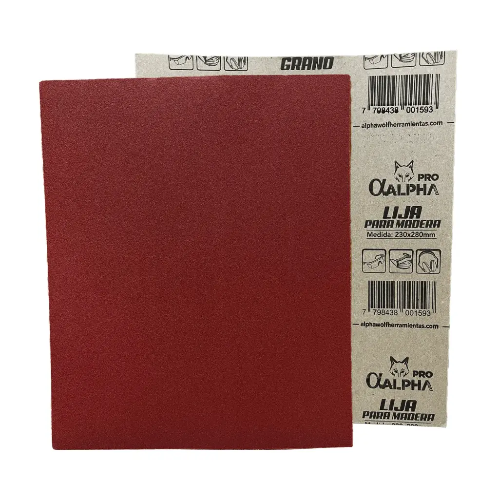 Lija para madera grano 60 Alpha pro