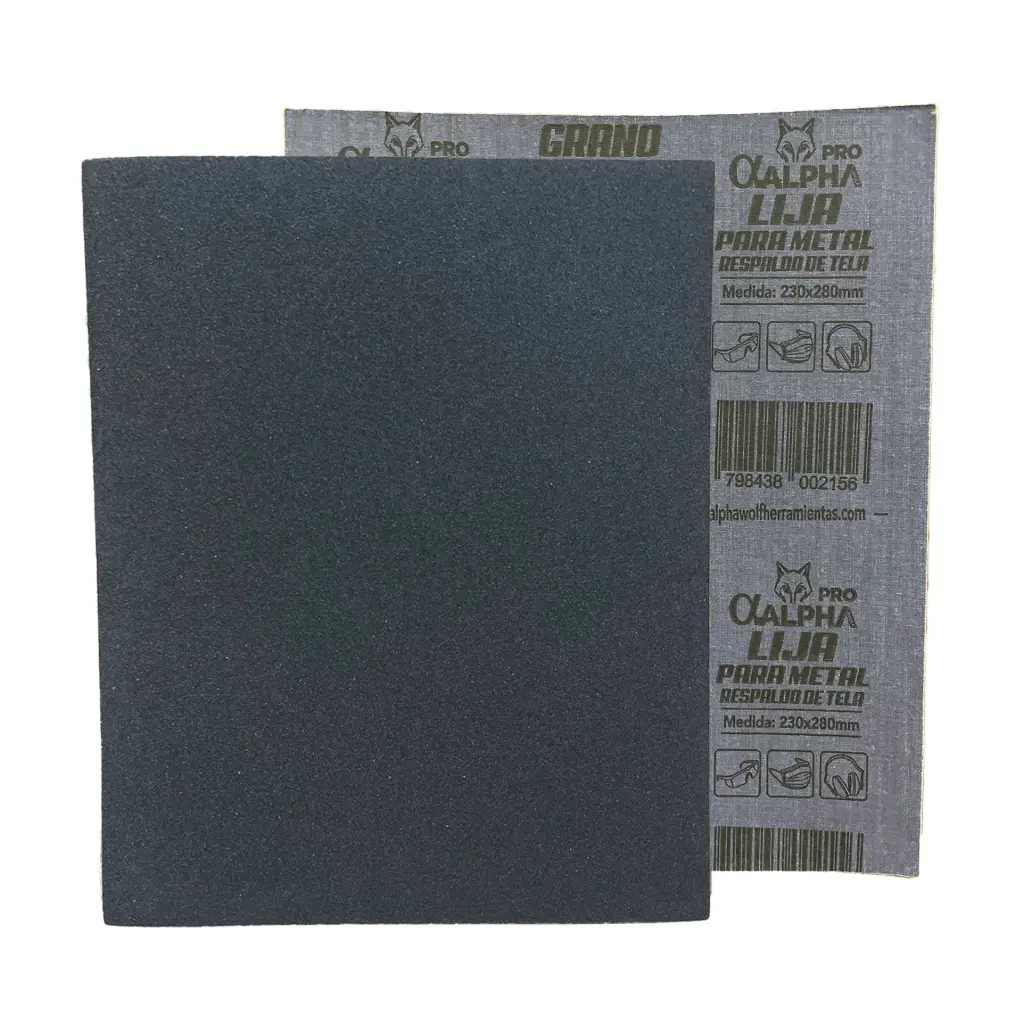 Lija para metal grano 100 Alpha pro